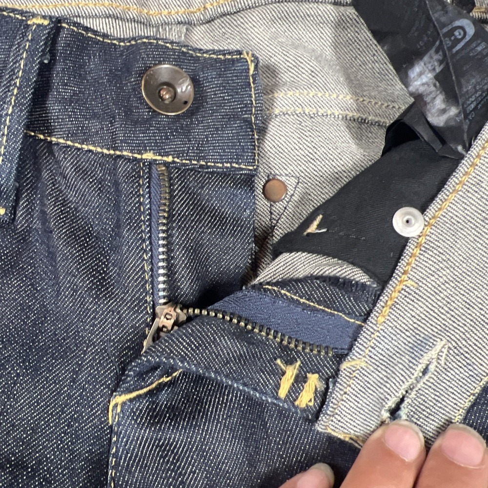 G-Star Midge Skinny Jeans Womens Size 27X32 Dark Blue Distressed Back Strap - Picture 4 of 8